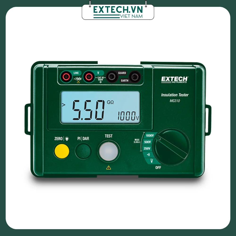 Đồng hồ đo điện trở cách điện Extech MG310 1 Đồng hồ đo điện trở cách điện Extech MG310