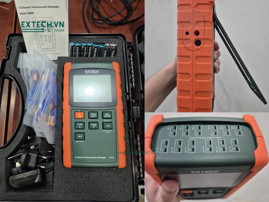 Hình thực tế máy Nhiệt kế tự ghi Extech TM500 (12 kênh)