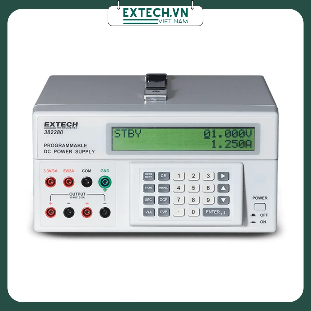 Máy cấp nguồn Extech 382280 (200W, 40V) 1 may cap nguon extech 382280