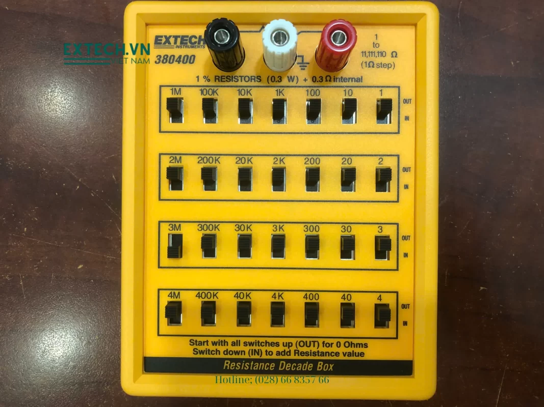 Hình thực tế hộp điều khiển điện trở Extech 380400