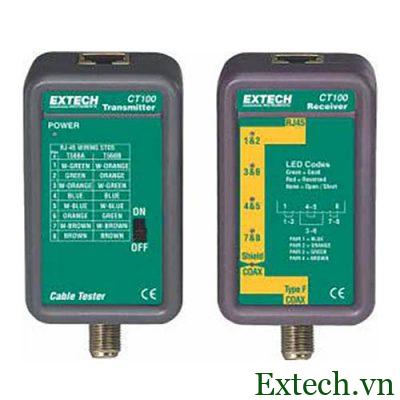 Thiết bị kiểm tra cáp mạng và cáp CATV Extech CT100
