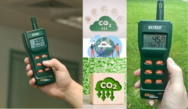 Review máy đo chất lượng không khí Extech CO250 Review máy đo chất lượng không khí Extech CO250