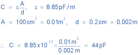 ví dụ điện dung