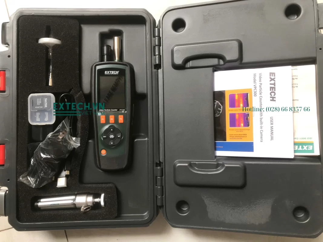 Hình thực tế trọn bộ theo máy Extech VPC300