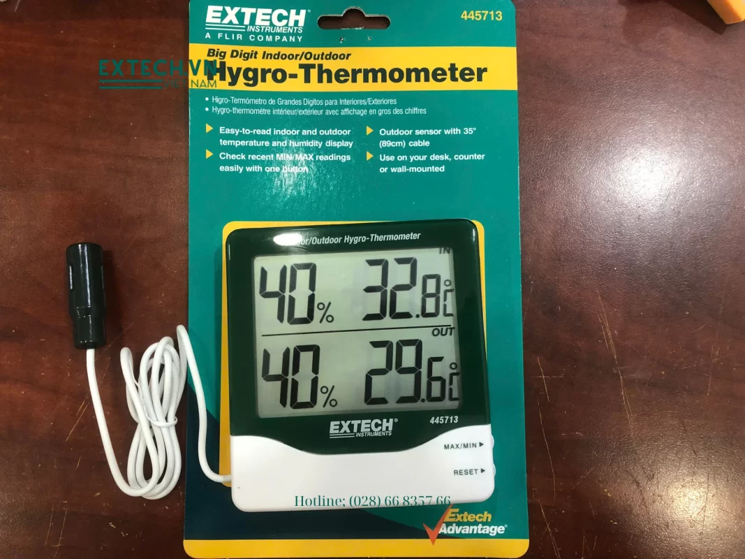 Máy đo nhiệt độ, độ ẩm Extech 445713 2 Hình thực tế máy đo nhiệt độ, độ ẩm Extech 445713