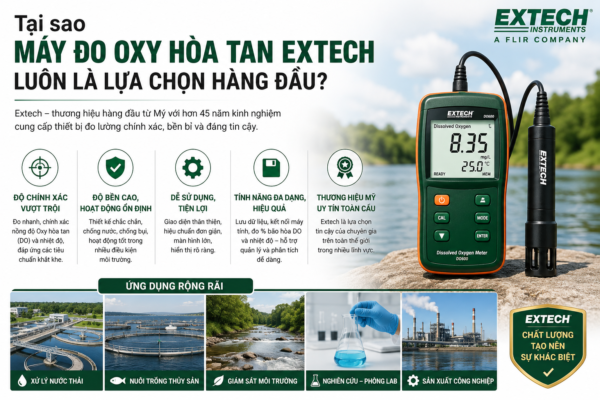 Máy đo oxy hòa tan Extech có tốt không?