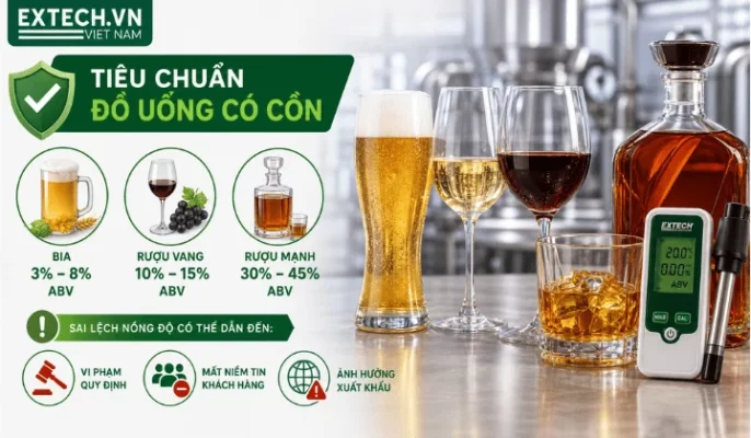 Tiêu chuẩn nồng độ cồn (ABV) trong các loại đồ uống phổ biến