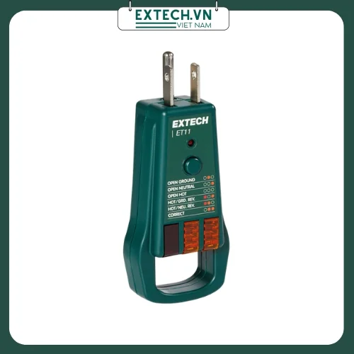 Thiết bị kiểm tra ổ cắm điện Extech ET11 1 Thiết bị kiểm tra ổ cắm điện Extech ET11