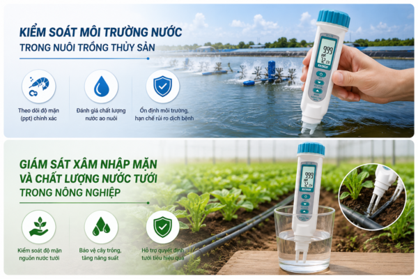 Sử dụng cho nuôi trồng thuỷ sản và nông nghiệp